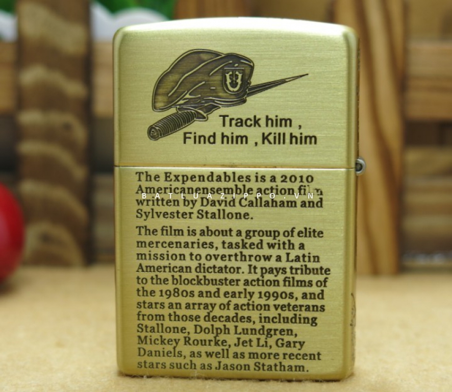 Bật lửa Zippo chính hãng The Expendables