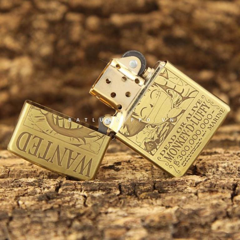 Bật lửa Zippo chính hãng đồng nhẹ phiên bản Luffy One Piece