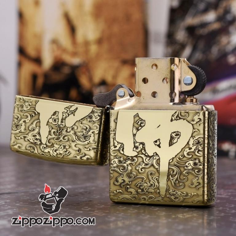 Bật Lửa Zippo Chất Liệu Đồng Chạm Khắc Đước Phật