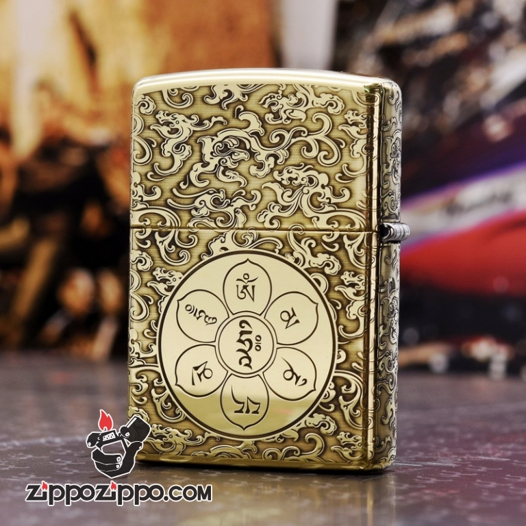 Bật Lửa Zippo Chất Liệu Đồng Chạm Khắc Đước Phật