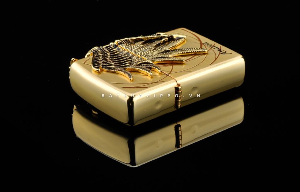 Bật lửa Zippo chính hãng Amazons Angel Ares phiên bản vàng