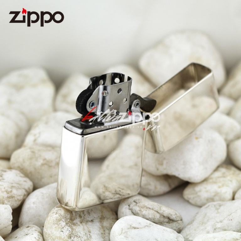 Zippo 26 - bật lửa zippo chính hãng bạc nguyên khối trơn bóng vỏ dày