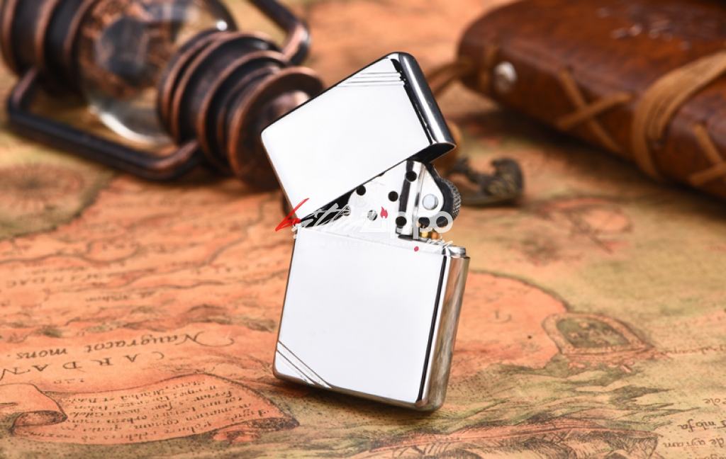 Bật Lửa Zippo 1937 Mạ Chrome Trơn Bóng - SKU 260 – Zippo Vintage High Polished Chrome
