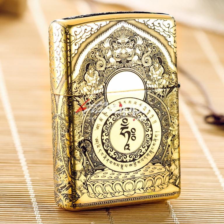 Bật lửa Zippo chính hãng đồng khắc đức Phật tinh tế