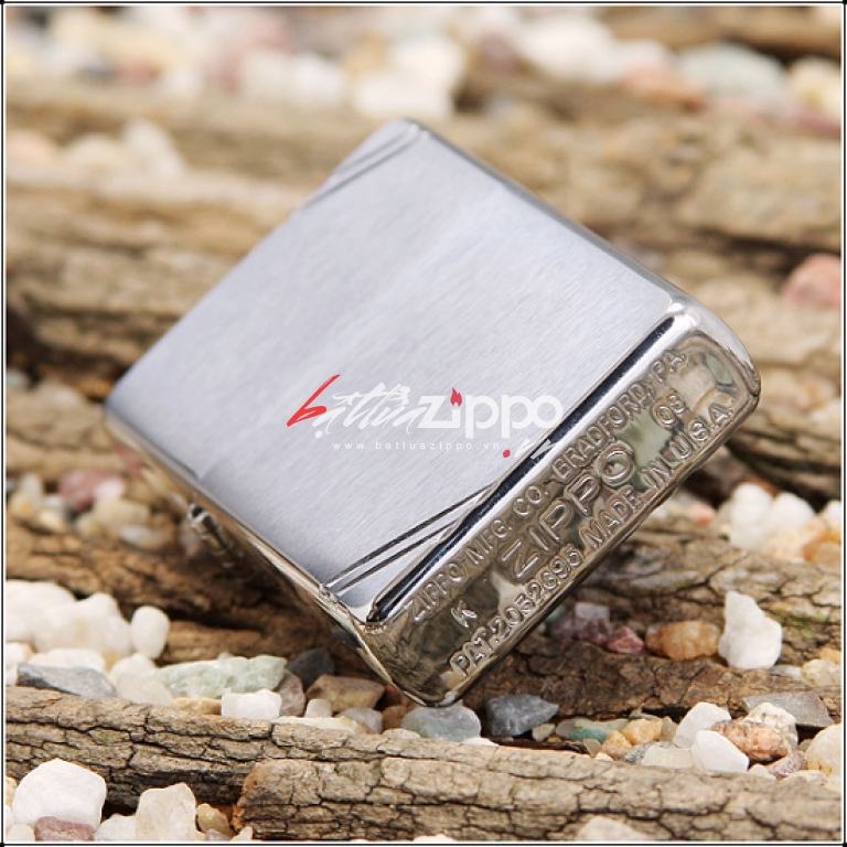 Bật Lửa Zippo 1937 Mạ Chrome Xước Ngang Chặt Góc - SKU 230 – Zippo Vintage Brushed Chrome