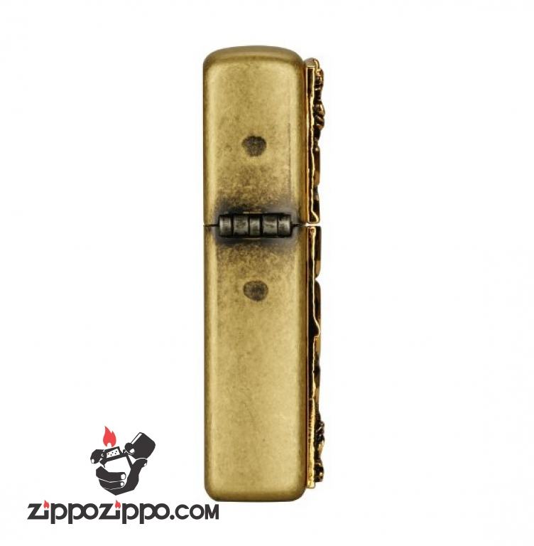 Bật lửa Zippo đồng khắc Chữ Thập họa tiết nổi