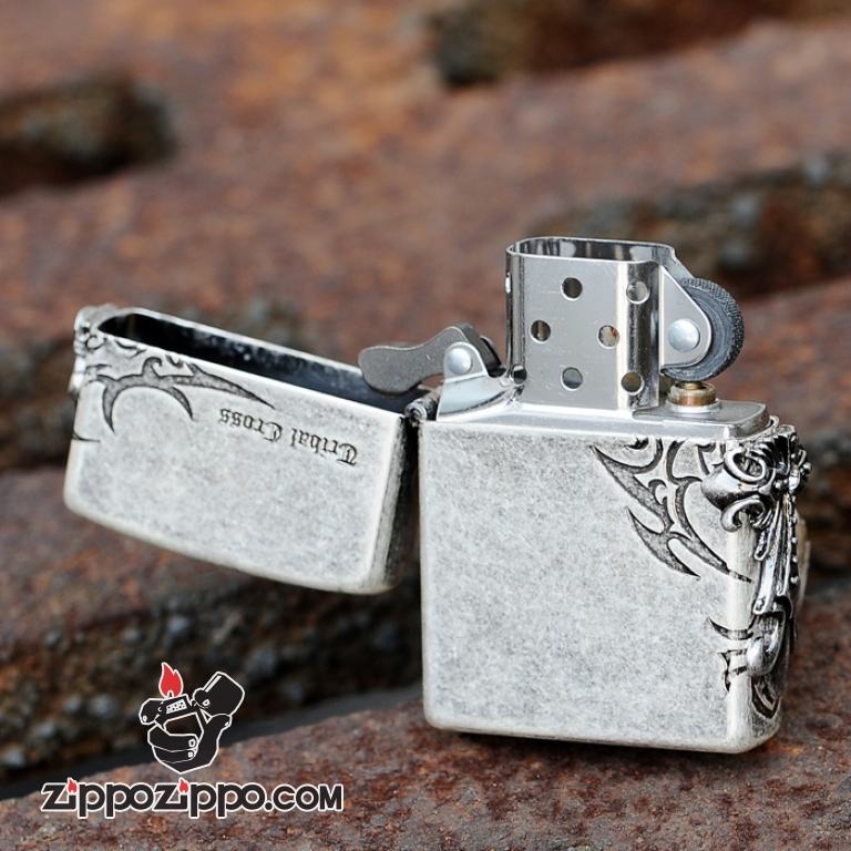 Bật lửa Zippo bạc cổ phiên bản Angels
