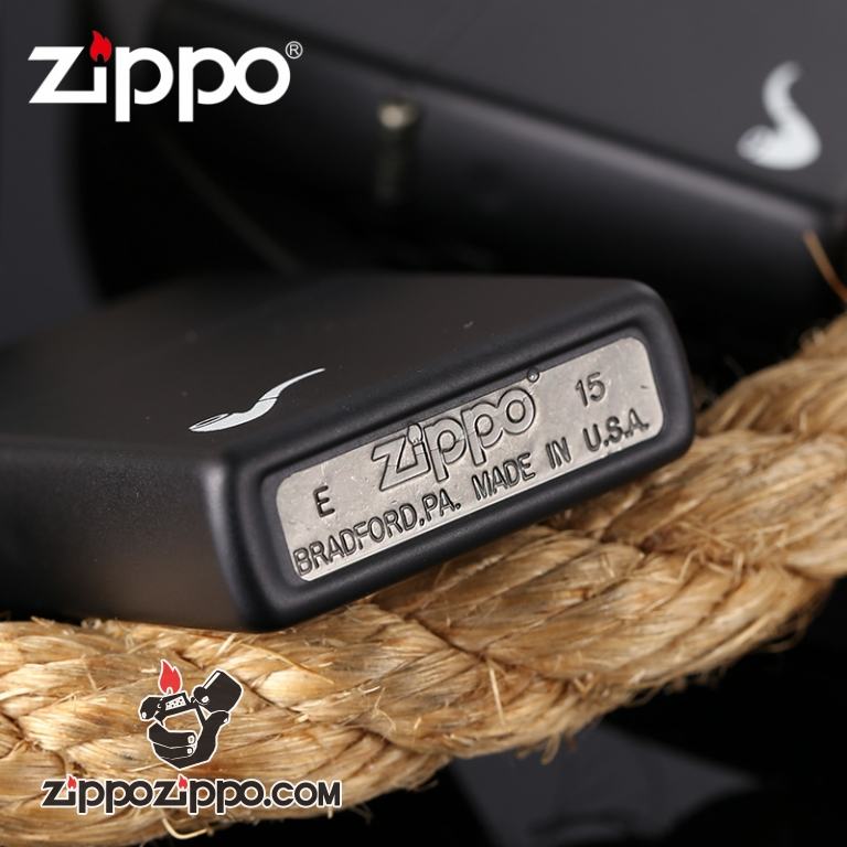 Bật Lửa Zippo Tẩu Sơn Tĩnh Điện Màu Đen - SKU 218PL – Zippo Black Matte Pipe
