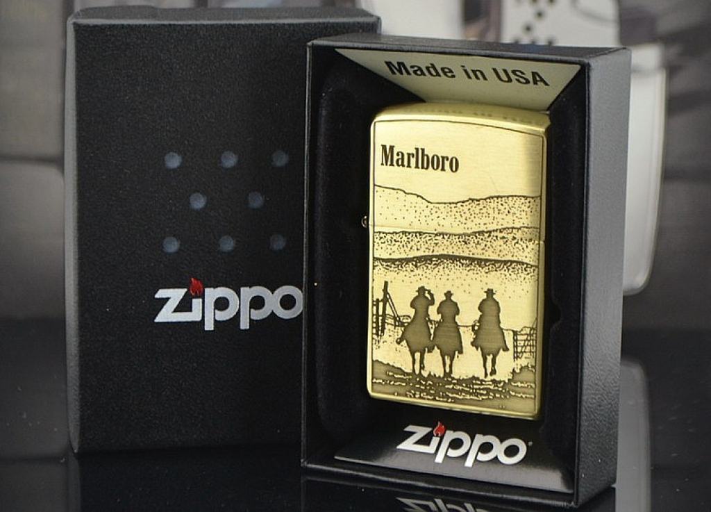 Bật lửa Zippo phiên bản Marlboro hình cao bồi