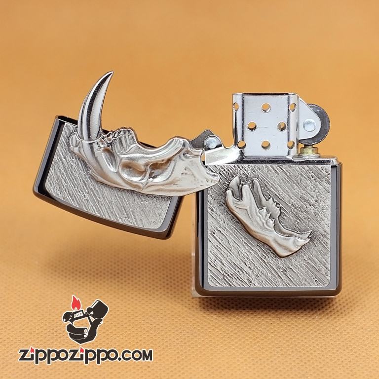 Zippo Chính Hãng Phiên Bản Châu Âu Hình Hộp Sọ Con Cọp Giới Hạn Chỉ 777 Mẫu
