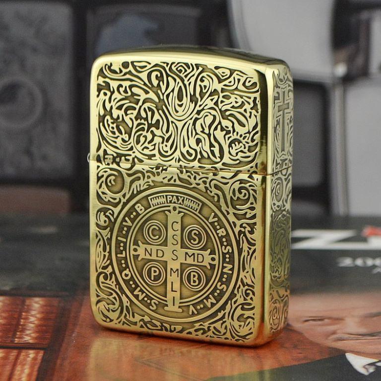 Bật lửa Zippo đồng khắc hoạ tiết tinh xảo Constantine Phiên bản 1941