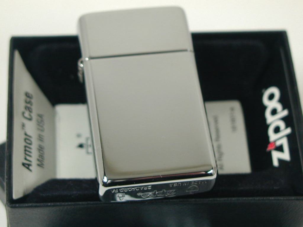 Bật Lửa Zippo Bản Nhỏ Vỏ Dày Mạ Chrome Bóng - SKU 1606 – Zippo Slim Armor High Polish Chrome