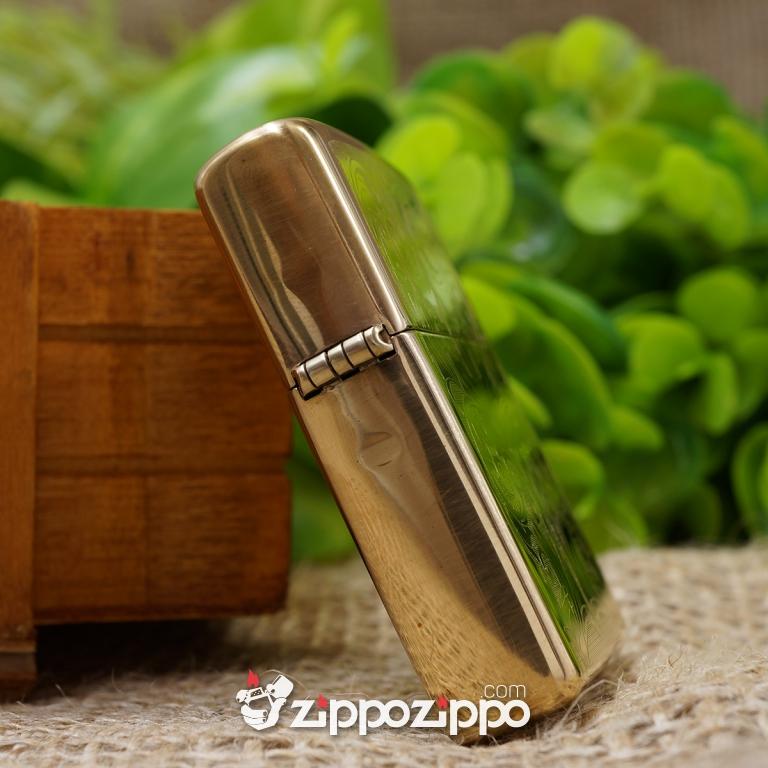 BẬT LỬA ZIPPO ĐỒNG VÀNG KHẮC HOA VĂN TINH XẢO