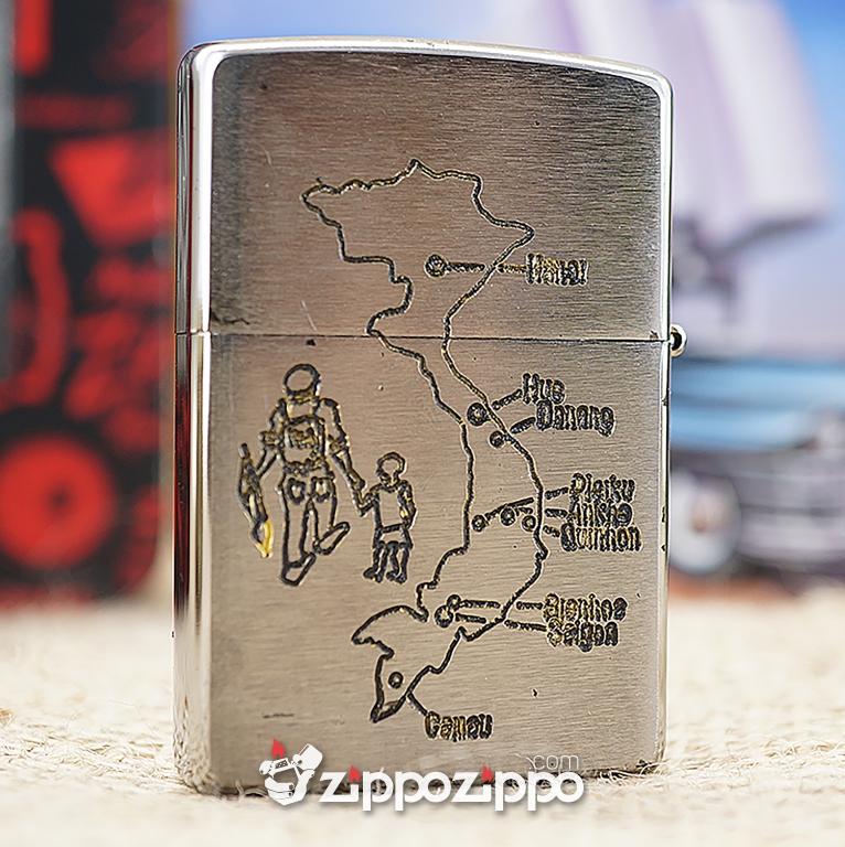 Bật lửa zippo chiến tranh việt nam sản xuất 2017 ( VIETNAM-SAIGON 70-72 )
