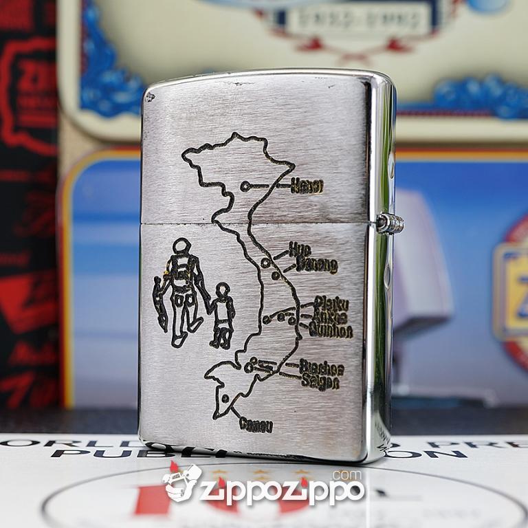 Bật lửa zippo chiến tranh việt nam đời sô (SAT)