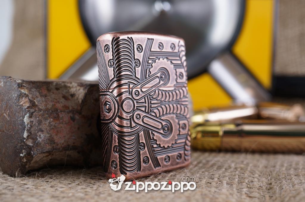 Zippo copper khắc 4 mặt 29523