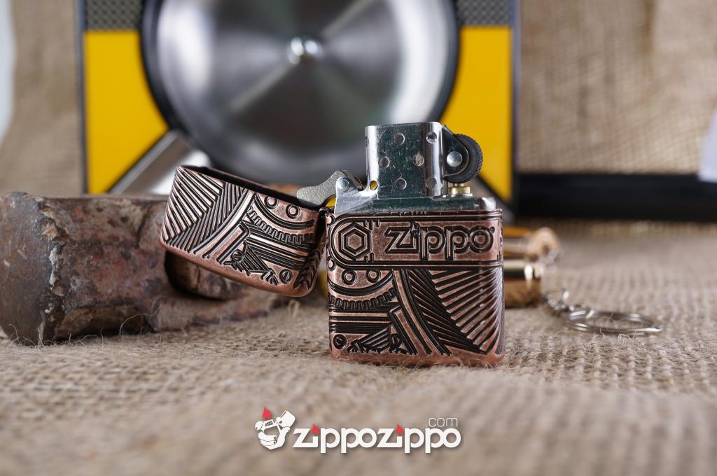 Zippo copper khắc 4 mặt 29523