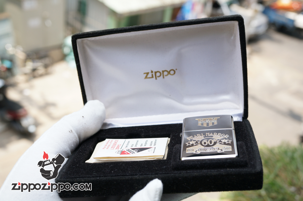 Bật lửa zippo Cổ khắc pearl harbor Sản xuất năm XVI - 2000