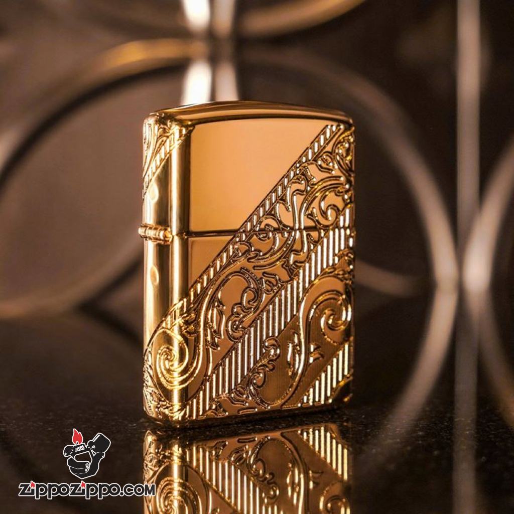 Bật lửa zippo 29653 - Zippo 2018 Collectible of the Year Gold Plated Armor – COTY 2018 - Mạ Vàng Phiên bản 2018