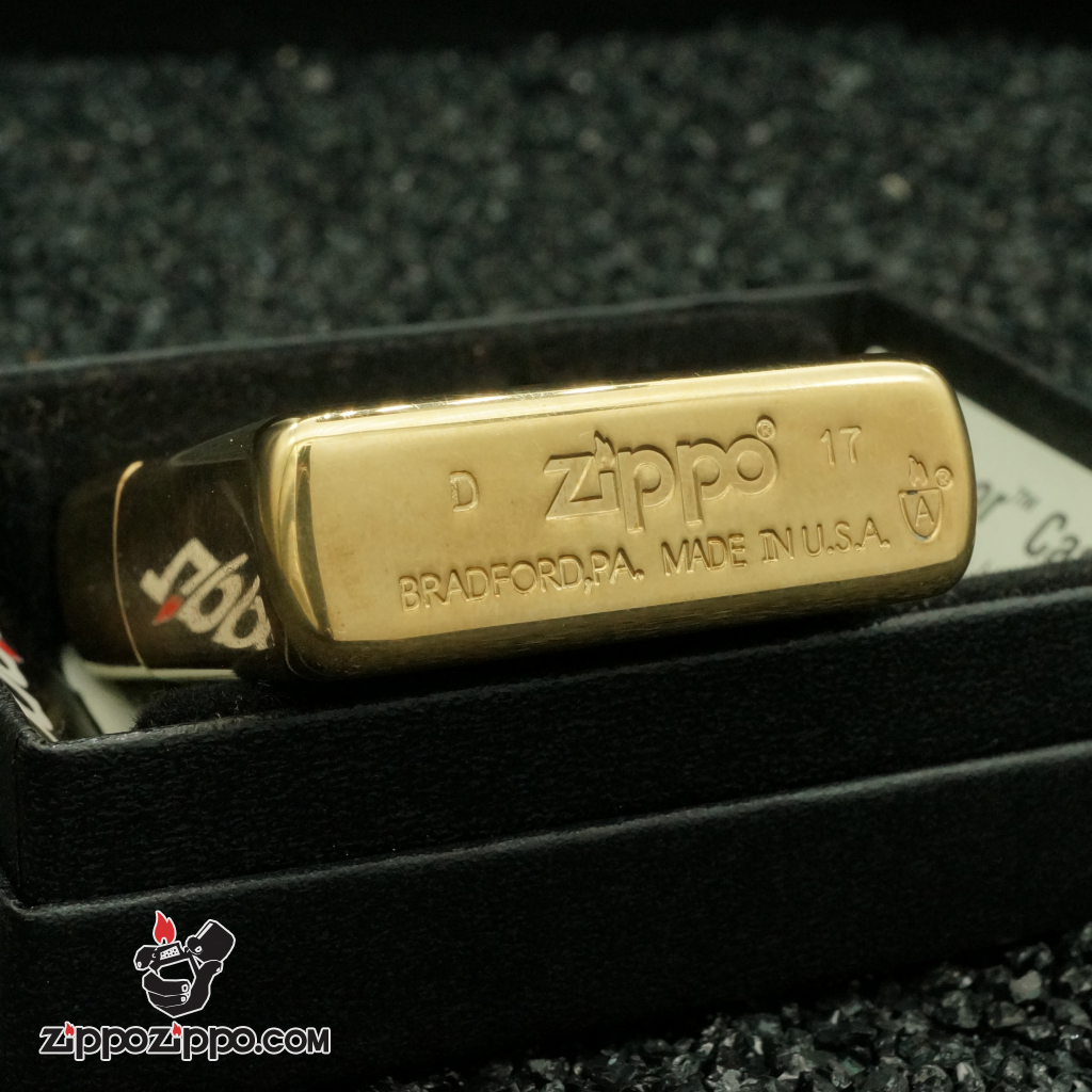 Zippo đồng nguyên chất khắc sâu bộ công an kính tặng bản armor