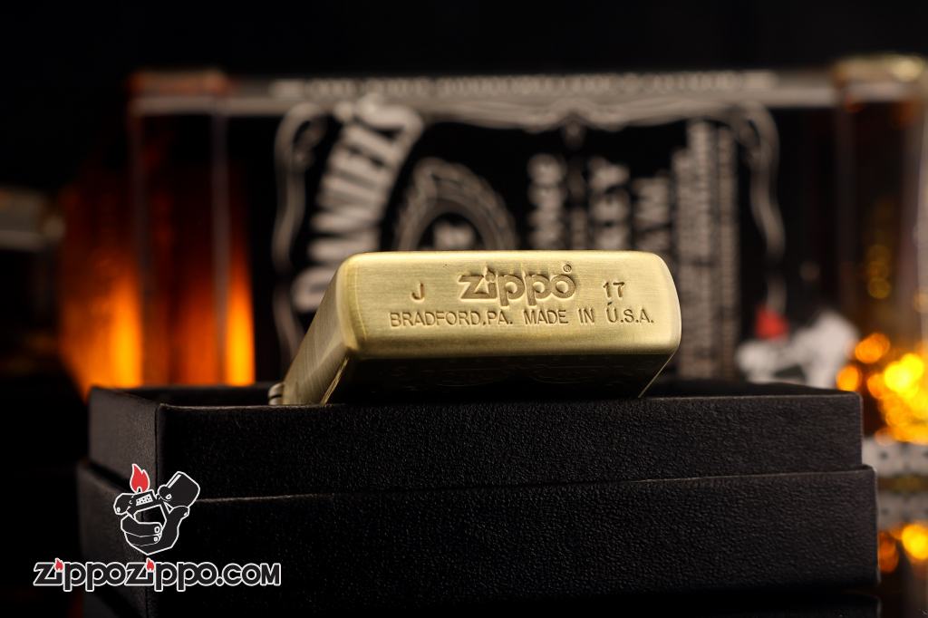 Zippo Chính Hãng Đồng Khắc Antique