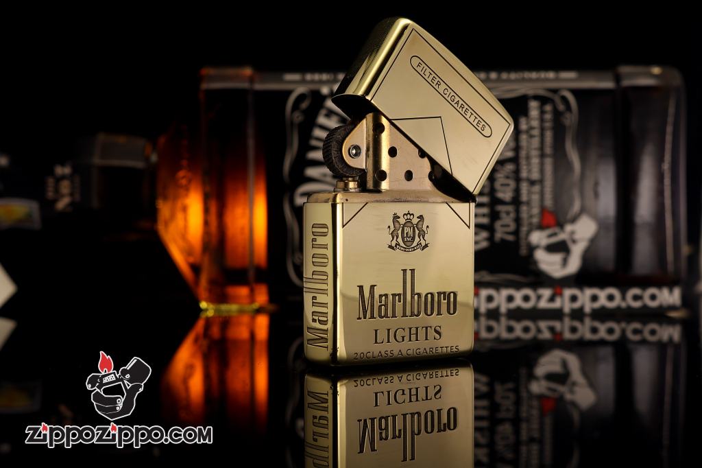 Zippo Chính Hãng Đồng Bóng Khắc Thương Hiệu Marlboro