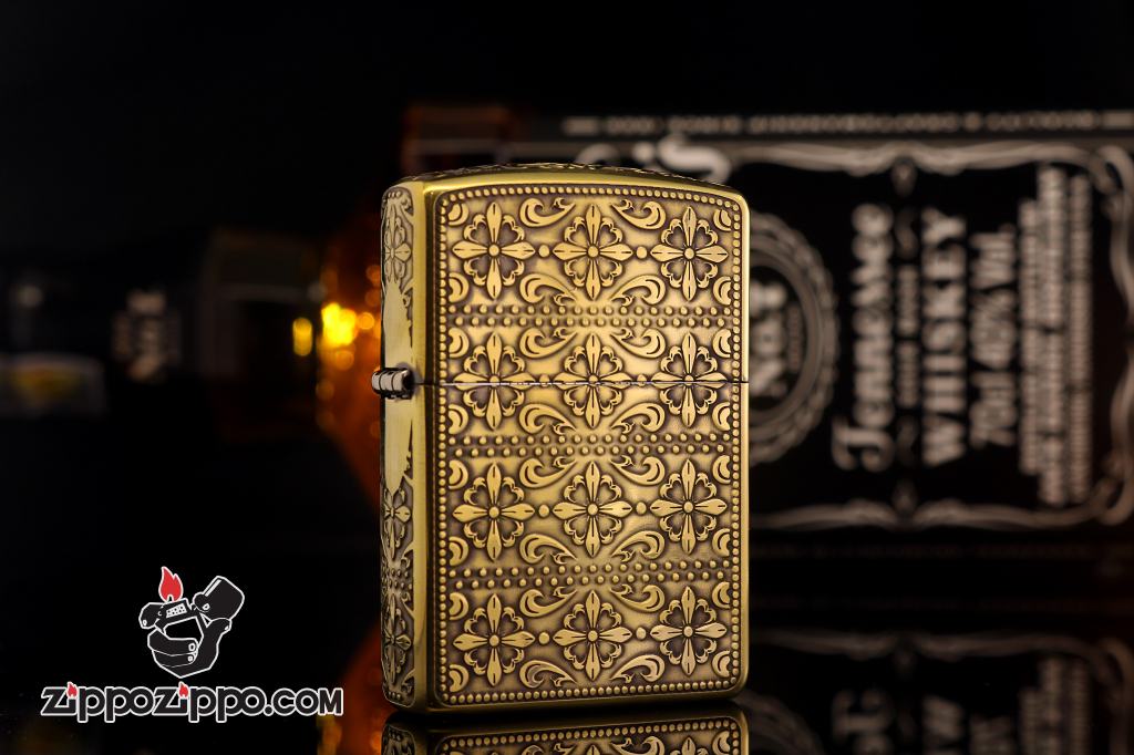 Bật lửa Zippo phiên bản mặt khắc 162 đồng chéo