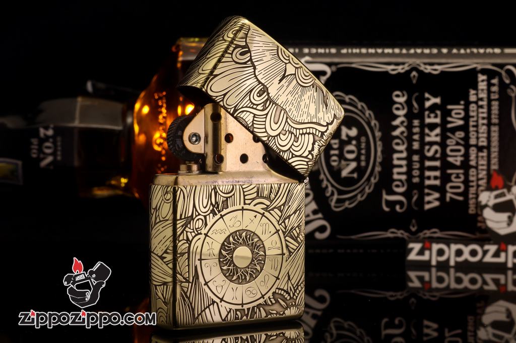 Zippo Chính Hãng Đồng Khắc Cung Hoàng Đạo Xử Nữ