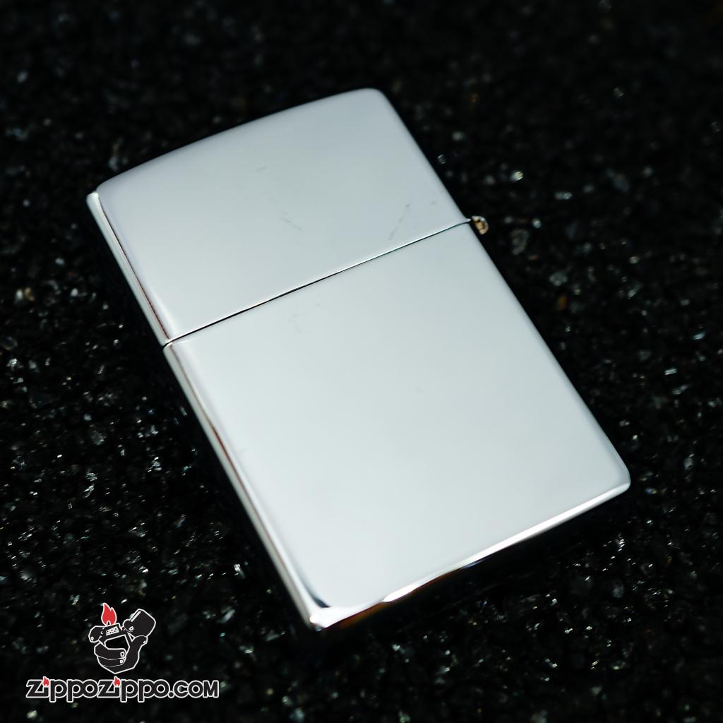 Zippo đời la mã sx 2000 Chrome bạc bóng