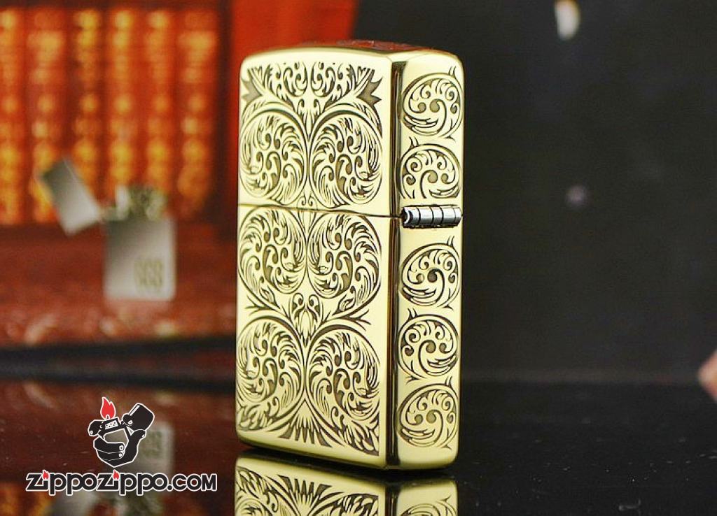 Bật lửa Zippo phiên bản chạm khắc nổi mây bao quanh amor