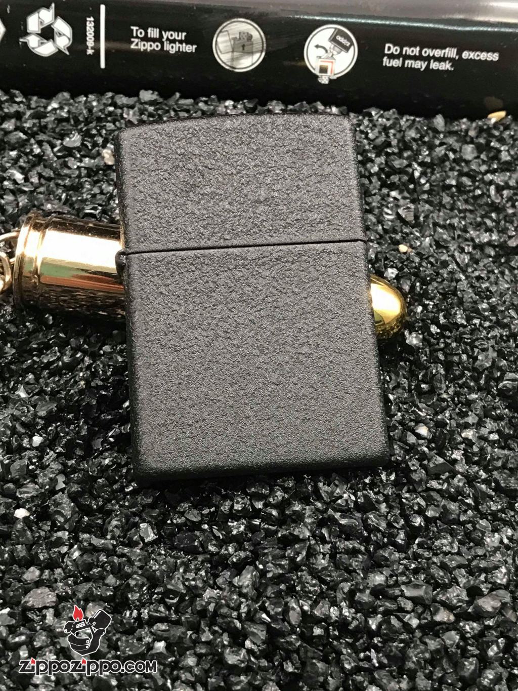 Zippo Cổ Sản Xuất Năm 1999 Phiên Bản Đen Nứt