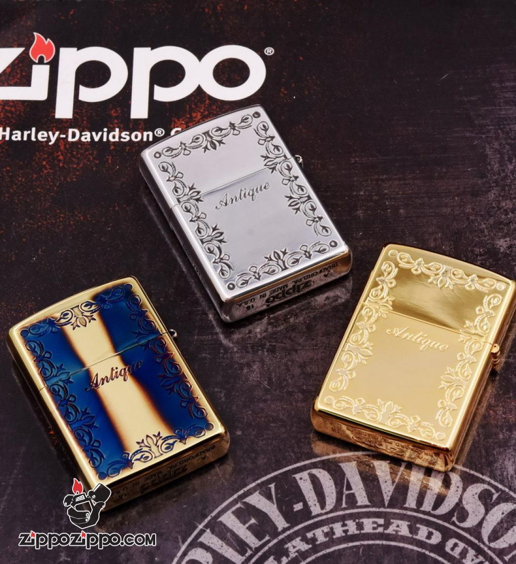 Bật Lửa Zippo Phiên Bản Giới Hạn Khắc Ô Khóa Đồng Đốt Khảm Trai