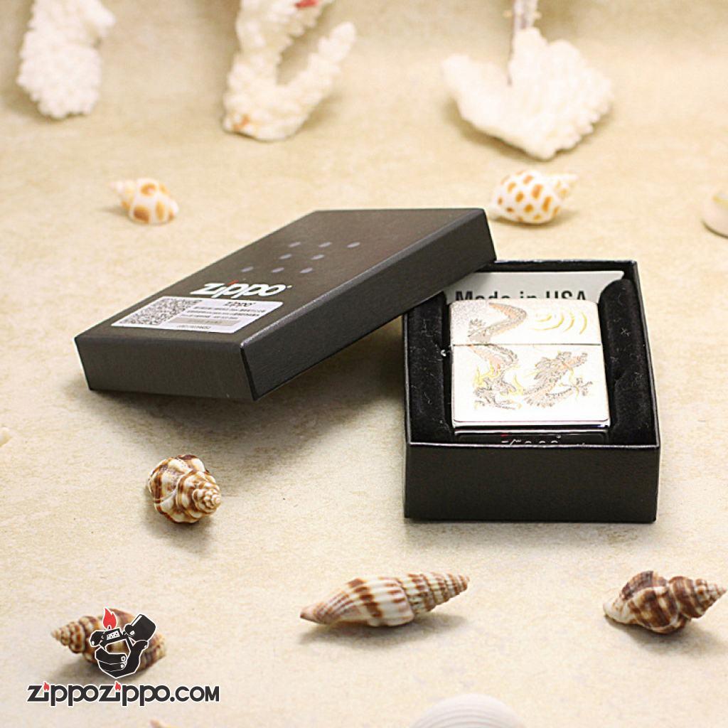 Bật Lửa Zippo Khắc Rồng Đang Bay Lượn