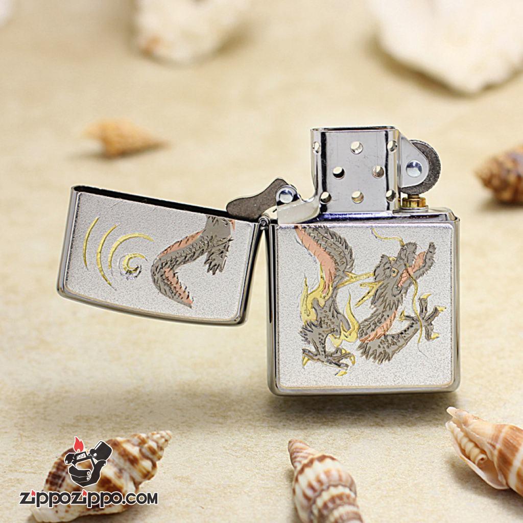 Bật Lửa Zippo Khắc Rồng Đang Bay Lượn