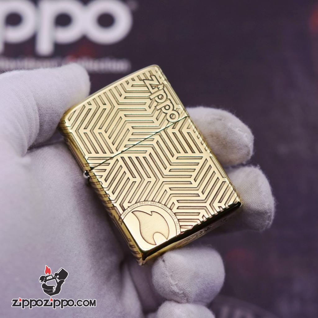 Bật Lửa Zippo Chạm Khắc Họa Tiết Ngọn Lửa Cổ Điển Bản Amor