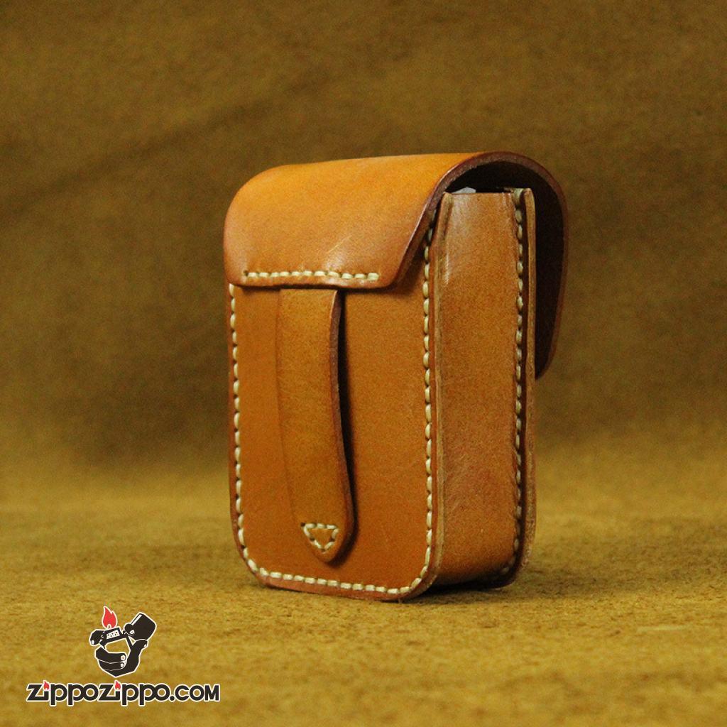 Bao da Handmade đựng zippo và thuốc lá