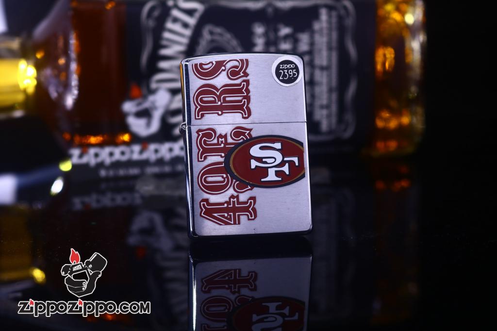 Zippo Cổ bạc xước in 49ERS sản xuất năm 2000