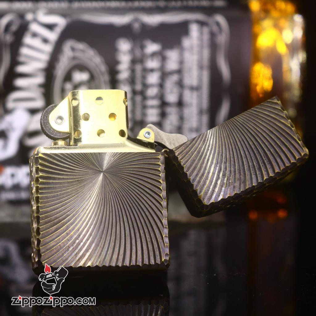 Genuine Zippo 3-dimensional engraving of Gold Plating Amor Ver 11
