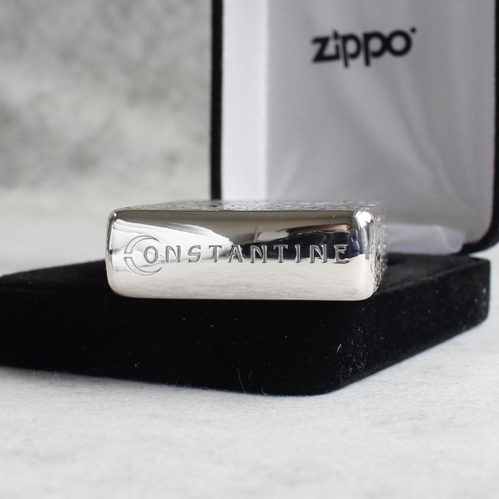 Bật Lửa Zippo Bạc Nguyên Khối Cao Cấp Khắc Constantine Phiên Bản 1941