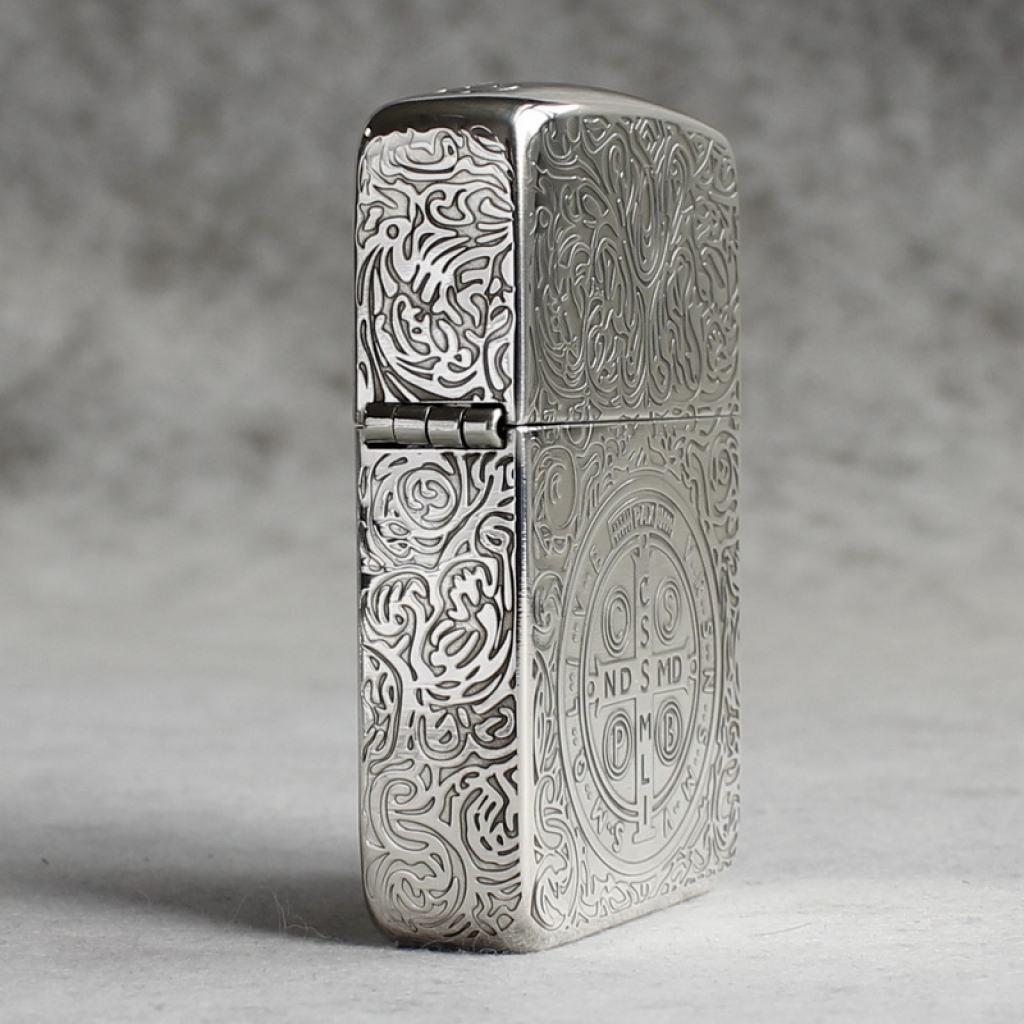 Bật Lửa Zippo Bạc Nguyên Khối Cao Cấp Khắc Constantine Phiên Bản 1941
