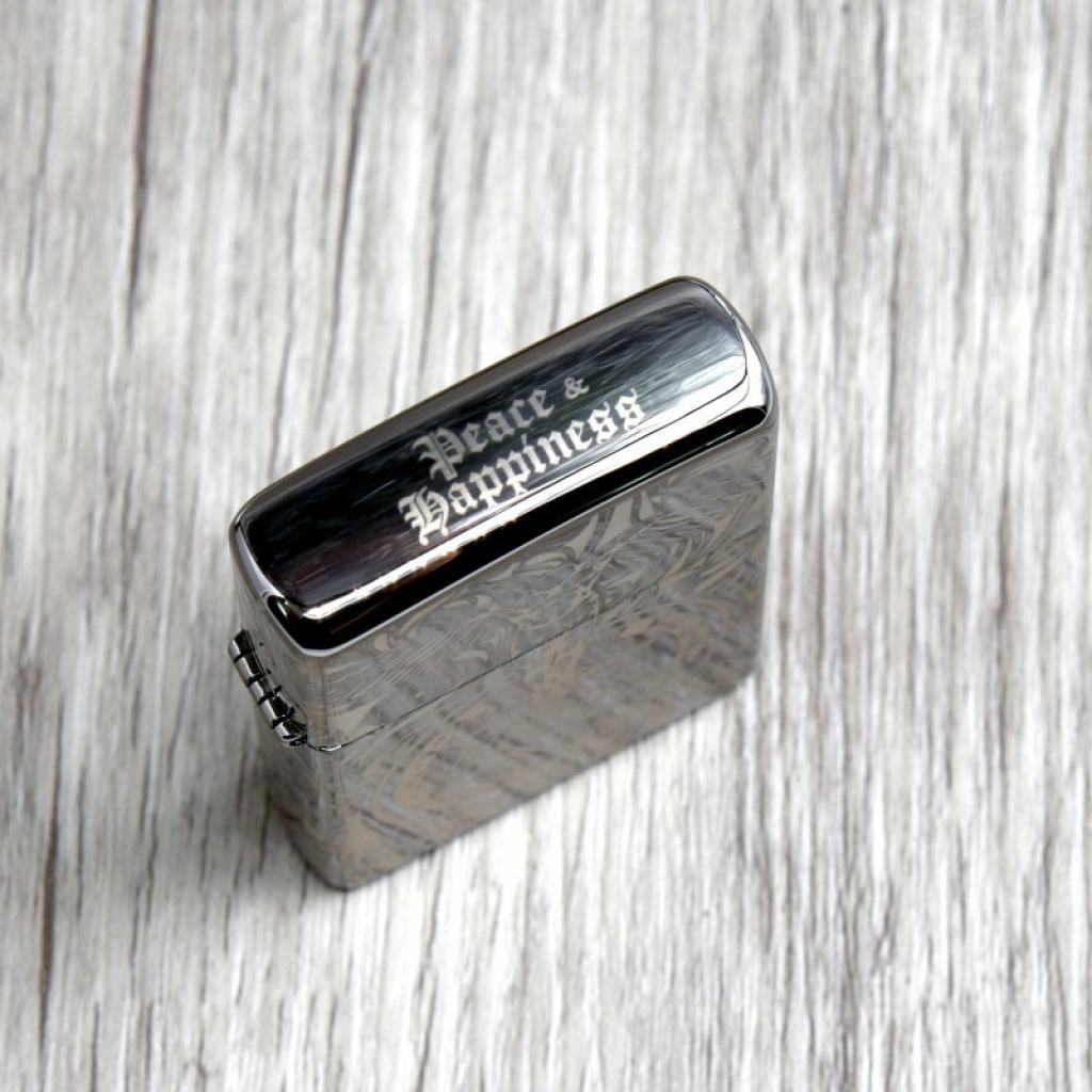 Bật Lửa Zippo Chính Hãng Khắc Thiên Thần Đen Bóng