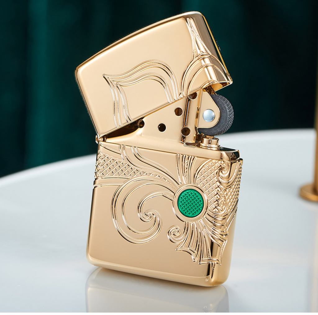 Zippo 49108 - Armor Khắc Sâu 360 MutilCut Biểu tượng Fleu-De-Lis