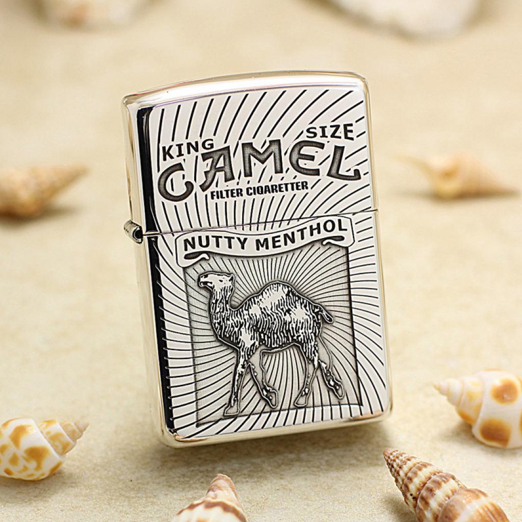 Bạc Nguyên Khối Cao Cấp Khắc King Size Camel Bản Vỏ Mỏng