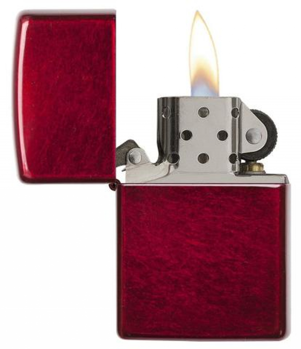 Bật Lửa Zippo Sơn Màu Đỏ Kẹo Táo - SKU 21063 – Zippo Candy Apple Red