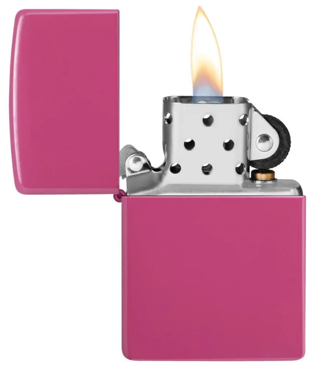 Bật Lửa Zippo Sơn Tĩnh Điện Màu Tím Hồng Bóng- Sku 49846 – Zippo Frequency