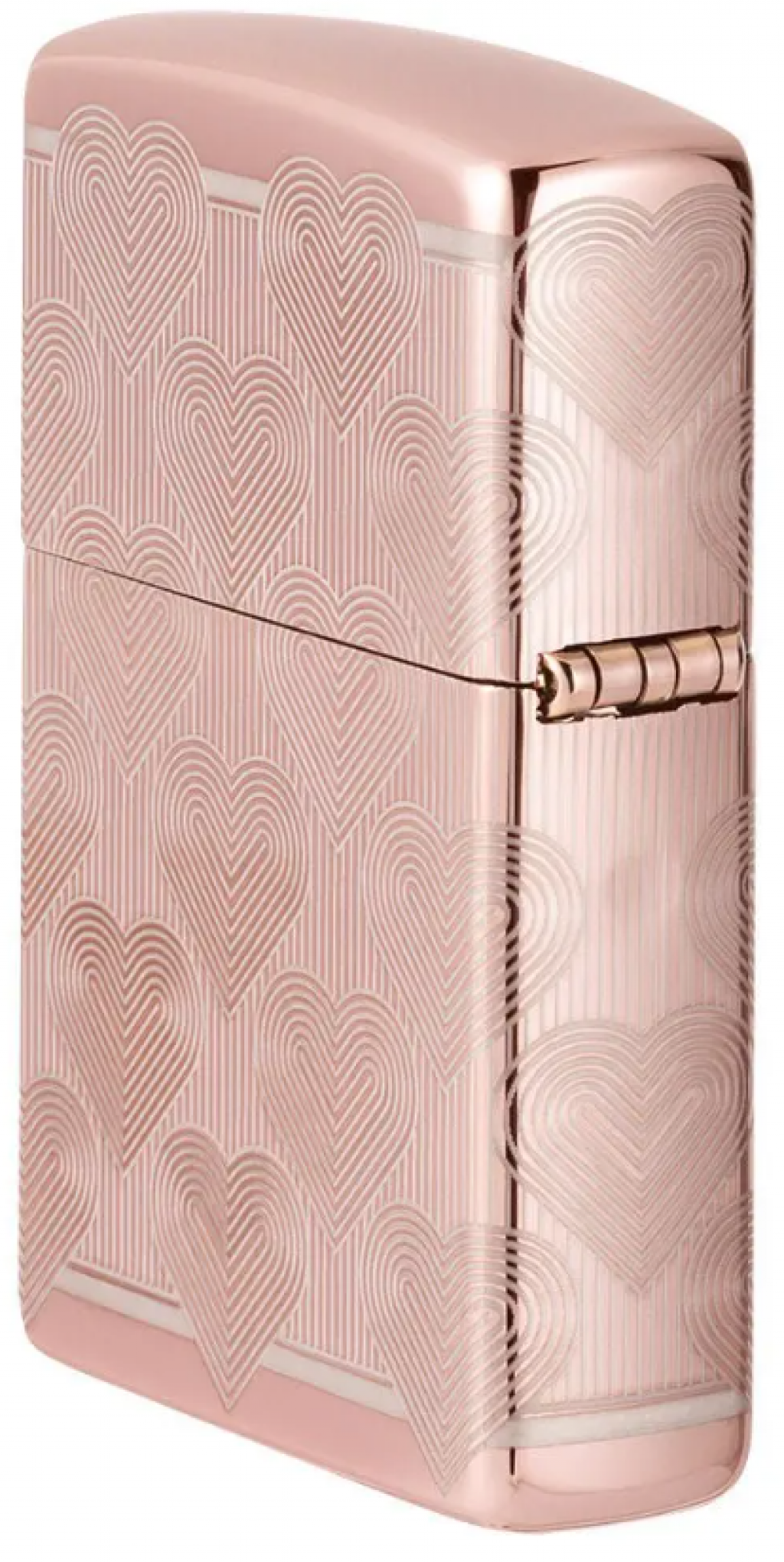 Zippo 49811 Vàng Hồng Hình Trái Tim Đáng Yêu