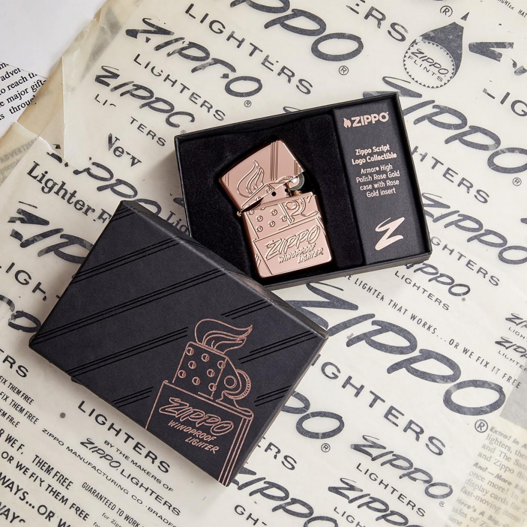 Zippo 48768 – Zippo Script Collectible Armor Rose Gold