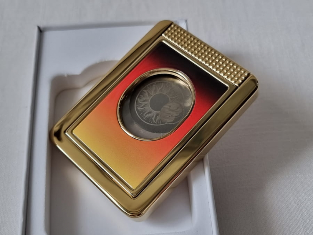 S.T. Dupont Cigar Cutter & Stand, Montecristo Design
