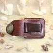 Bao Da Đựng Zippo Màu Nâu Cao Cấp Kiểu Dáng Sang Trọng Ốp Hình Đại Bàn