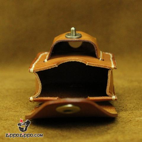 Bao da Handmade đựng zippo và nguyên bao 20 điếu 